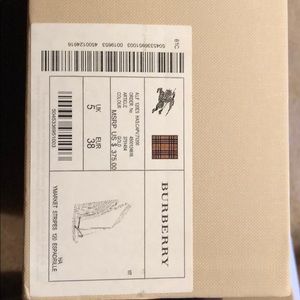 Burberry wedge shoes.